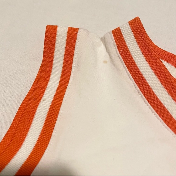 HUNTER for Target Contrast Trim White Orange Tank Top Shirt Women's Size XL - Picture 5 of 16